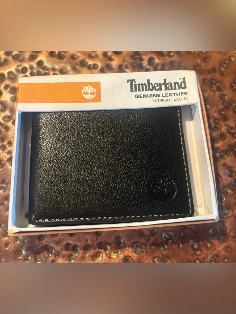 Timberland Leather Slimfold Wallet in Black